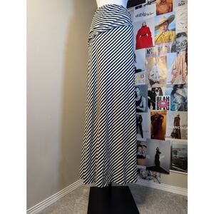 Striped Bohemian Maxi Skirt